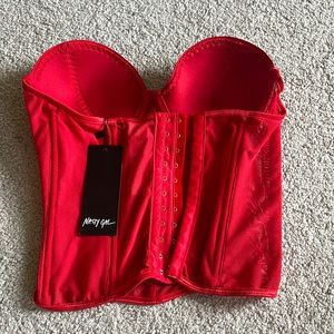 NASTYGAL corset top with tag